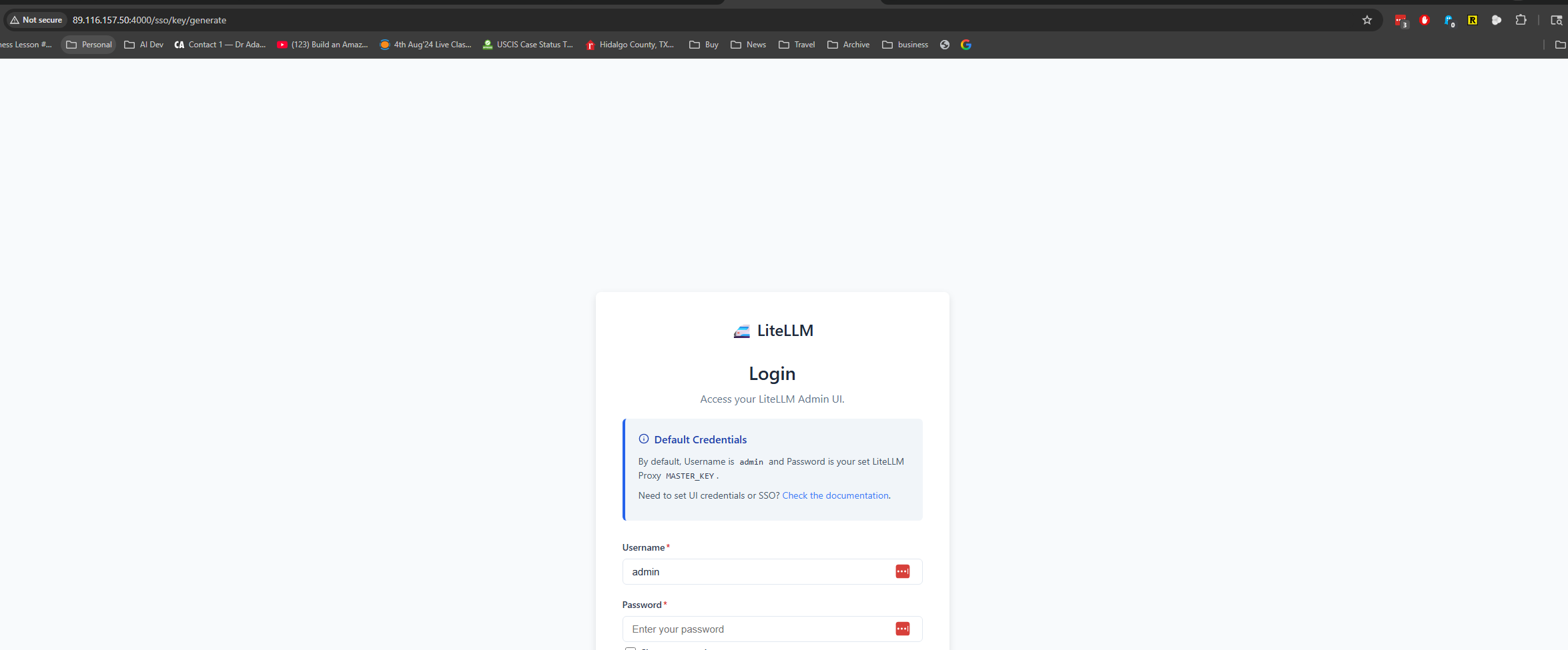 LiteLLM Screen